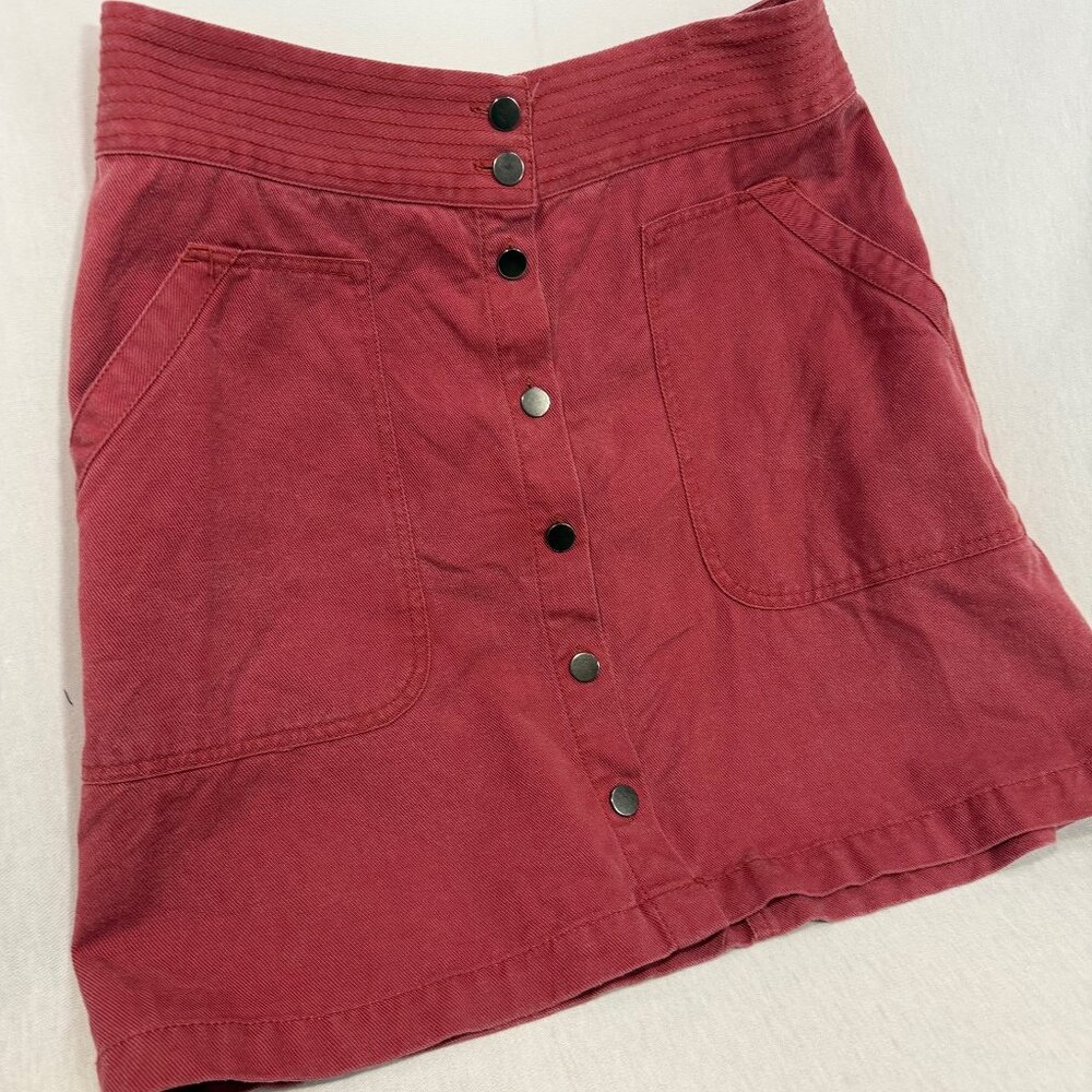 Banana Republic Utility Button Up A Line Skirt
